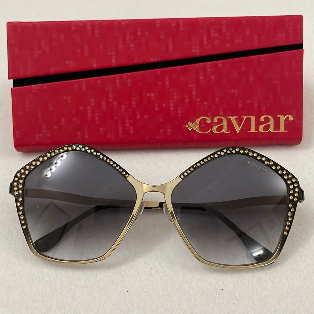 NEW Caviar Sunglasses with Swarovski Crystals